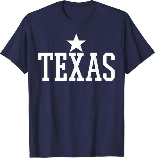 Texas Shirt US Country State Souvenir Vintage Gift T-Shirt - T-Shirt | Navy