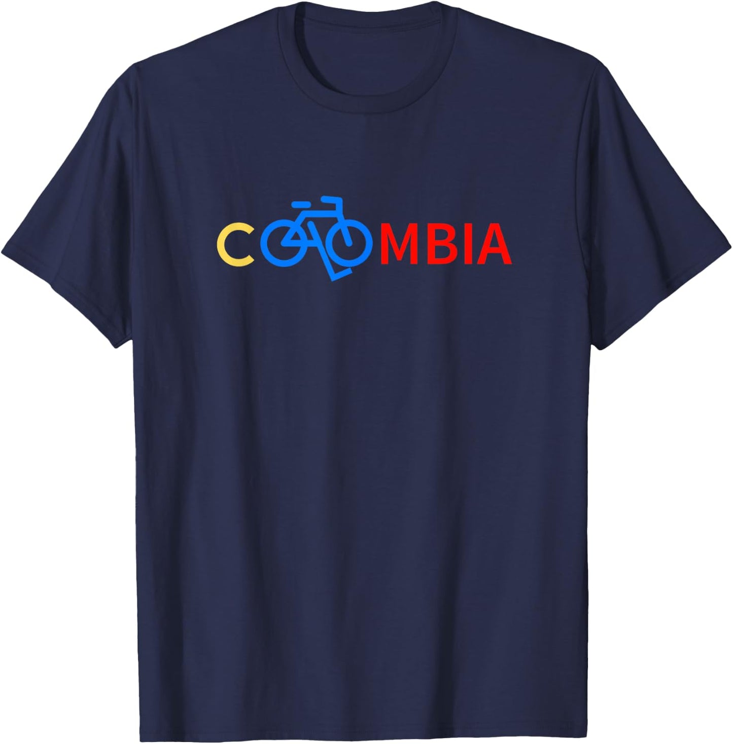 Colombia Cycling And Biking Shirt Bike Letaras Pass Bicycle T-Shirt - T-Shirt | Navy