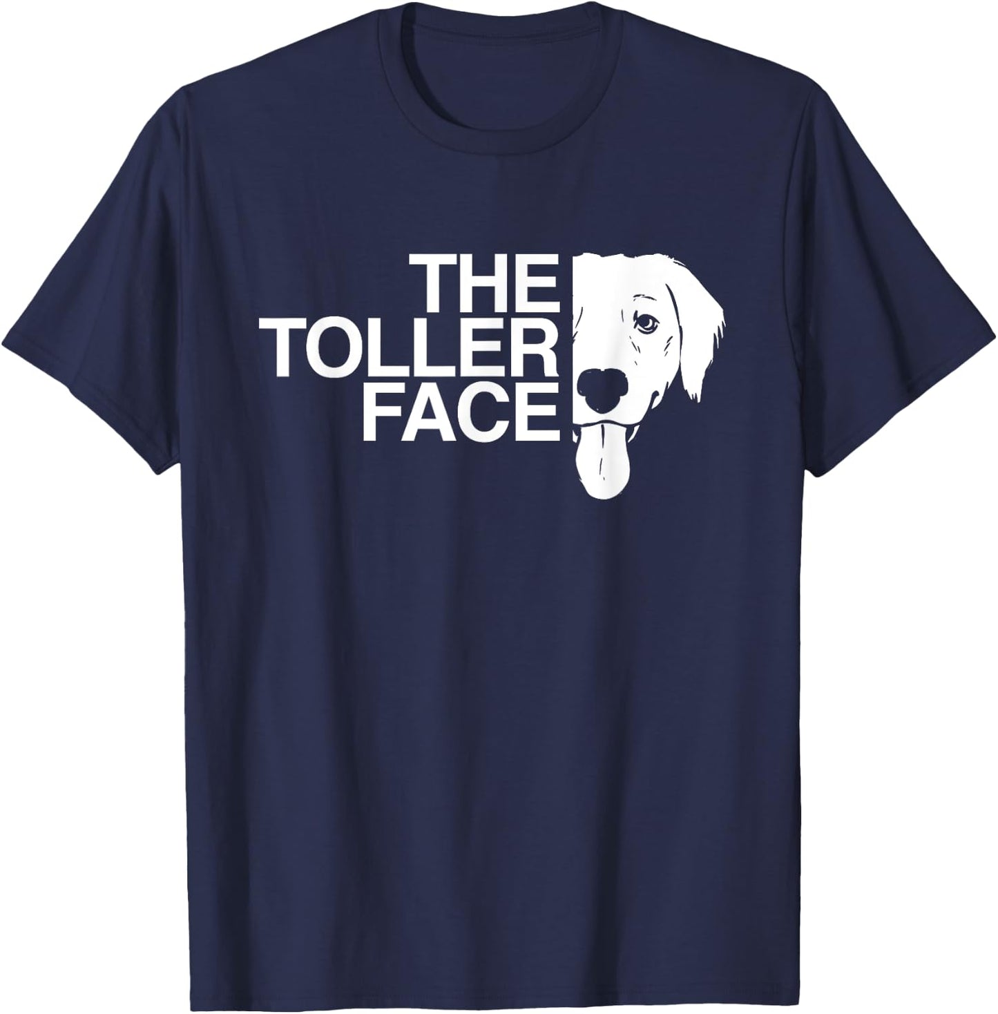 The Toller Face Nova Scotia Duck Tolling Retriever T-Shirt - T-Shirt | Navy