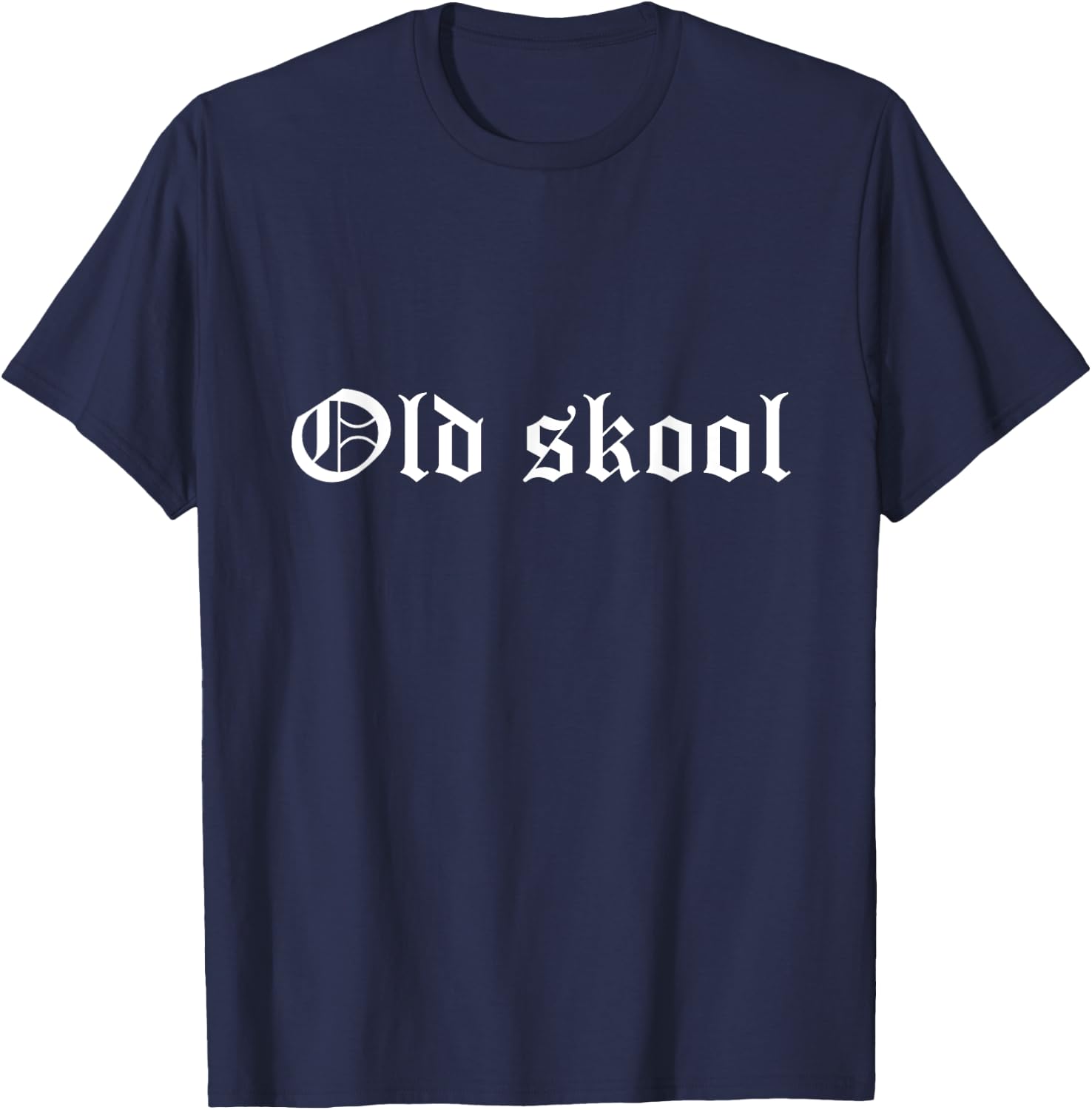 Old Skool Music Medieval Old English T-Shirt - T-Shirt | Navy