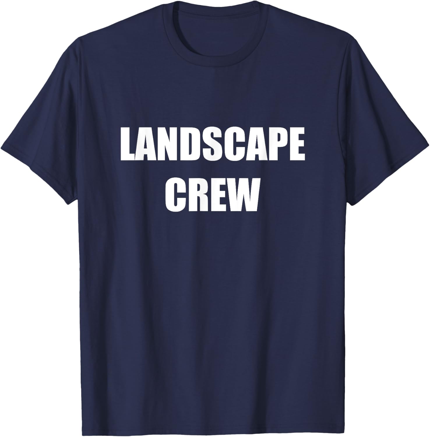 Landscape Crew Employees Official Uniform Work T-Shirt - T-Shirt | Navy