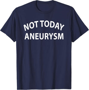 Aneurysm Awareness for Brain, Heart, Aorta, and Cerebral T-Shirt - T-Shirt | Navy