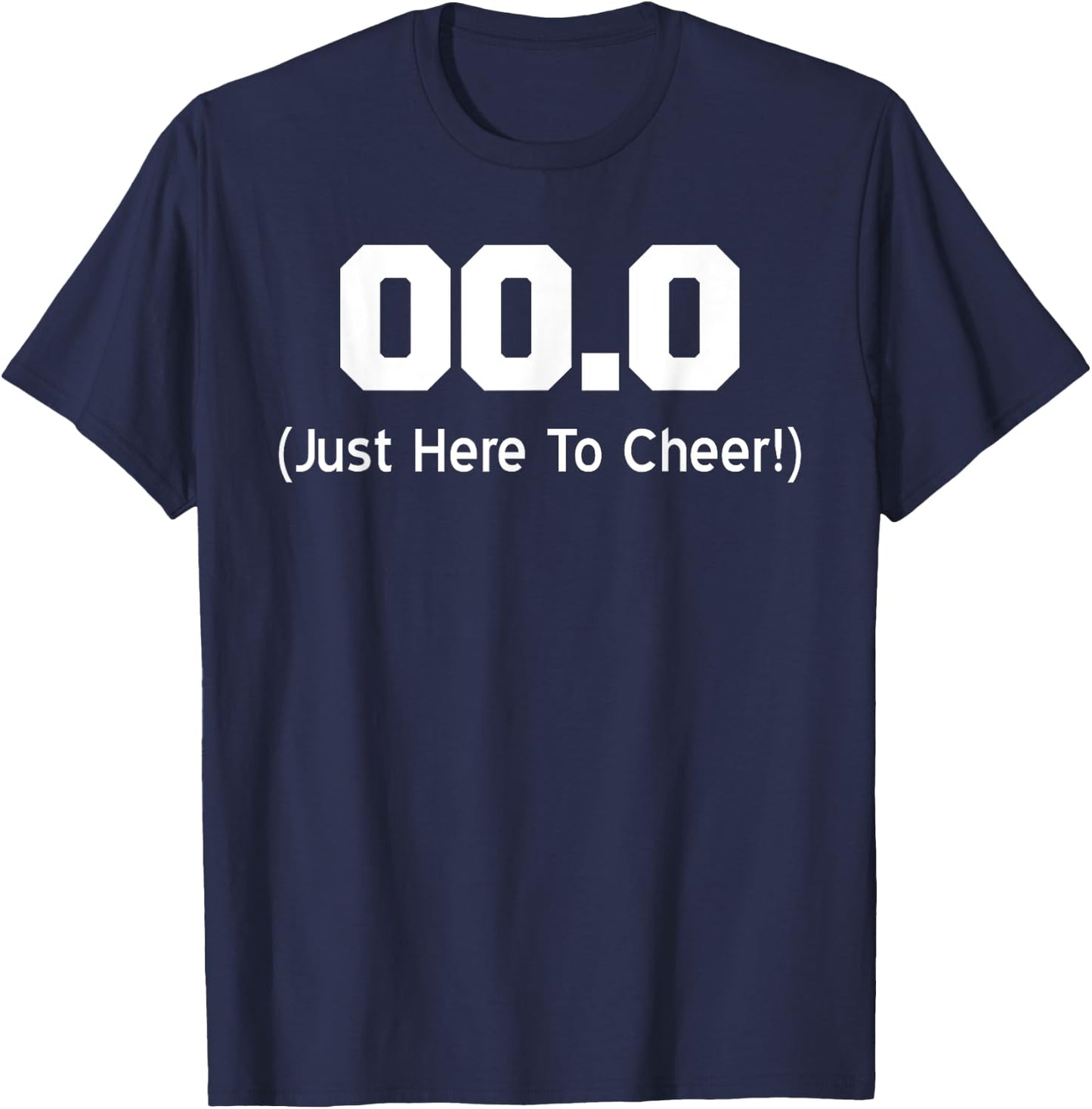 00.0 Just Here To Cheer Running Spectator T-Shirt - T-Shirt | Navy