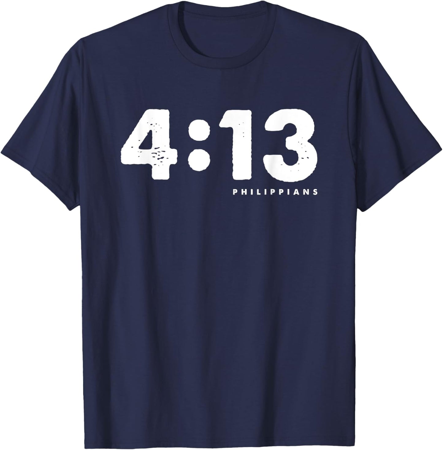 Philippians 4:13 Shirt I Can Do All Things Through Christ T-Shirt - T-Shirt | Navy