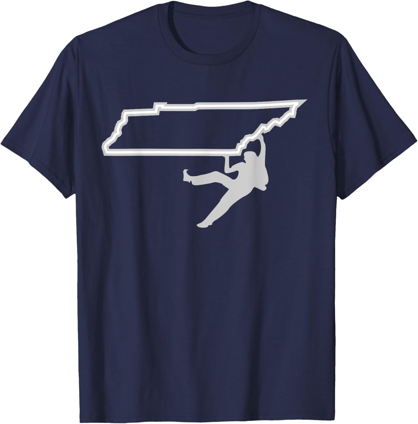 Climb Tennessee State For Mountain Climbers T-Shirt - T-Shirt | Navy