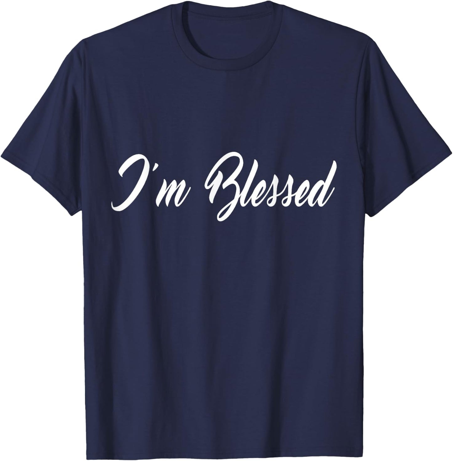 Inspirational I'm Blessed Christian T-Shirt - T-Shirt | Navy