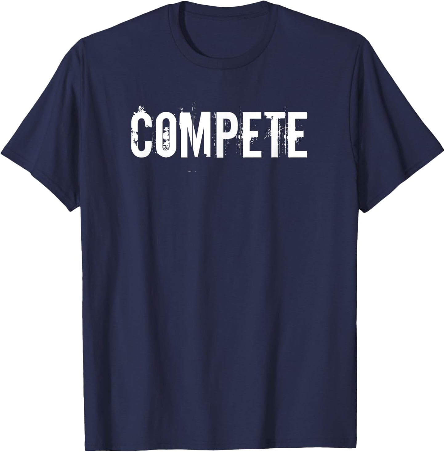 Compete Workout Training Fitness T-Shirt - T-Shirt | Navy