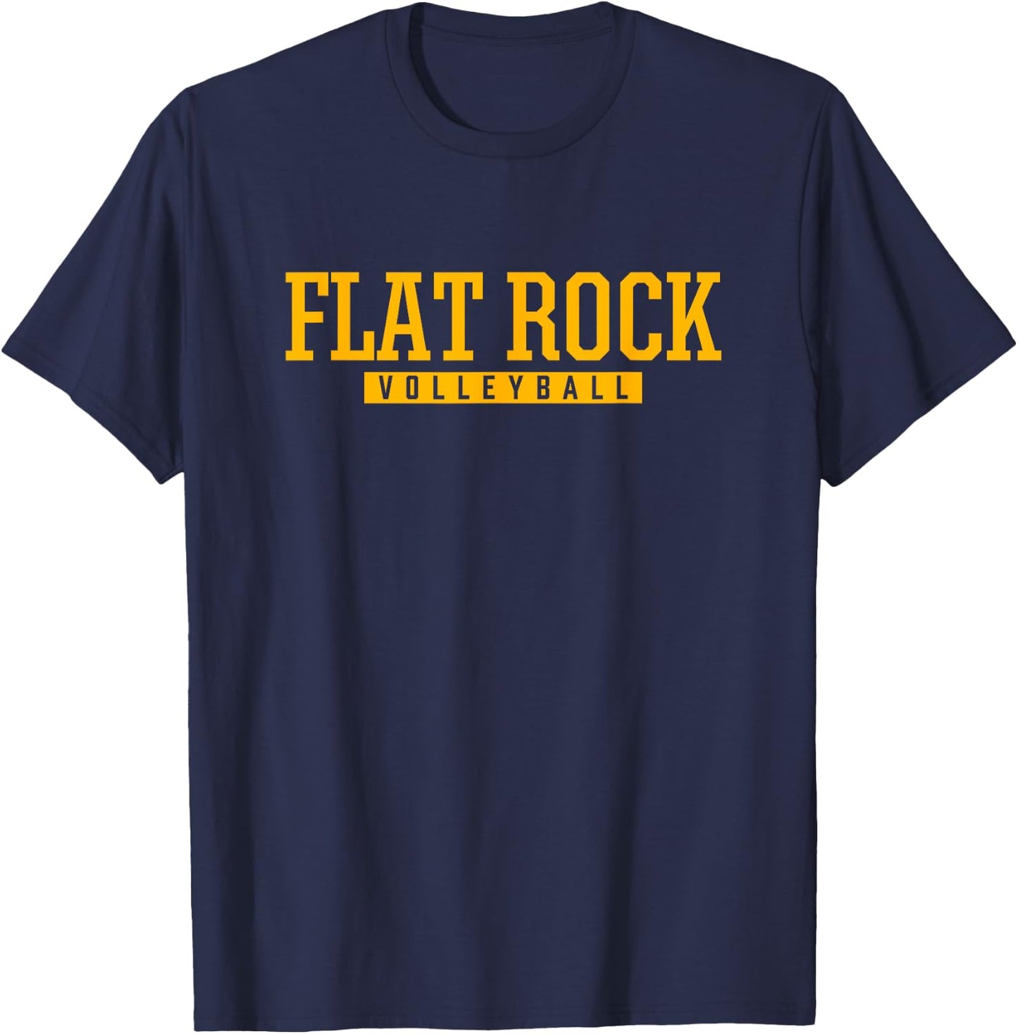 Flat Rock High School Volleyball T-Shirt - T-Shirt | Navy