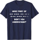 Funny Morse Code Shirt Shortwave Ham Radio Gift T-Shirt - T-Shirt | Navy