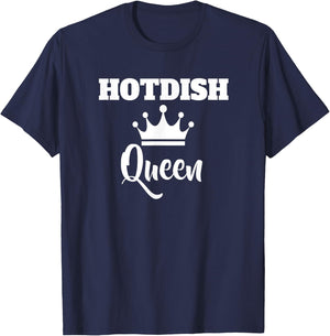 Hotdish Queen Shirt Tater Tot Casserole Minnesota Slang T-Shirt - T-Shirt | Navy
