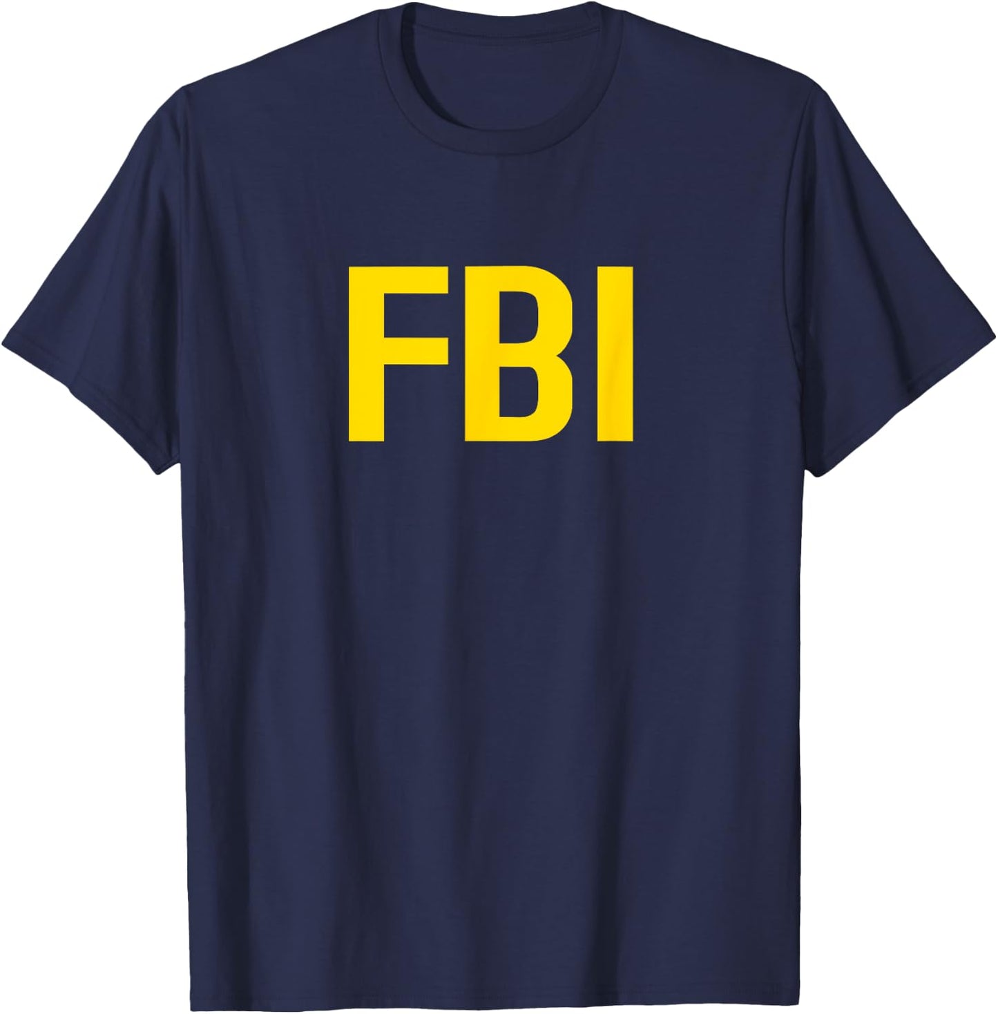 FBI Shirt for FBI Agent Halloween Costume Bold Shirt T-Shirt - T-Shirt | Navy