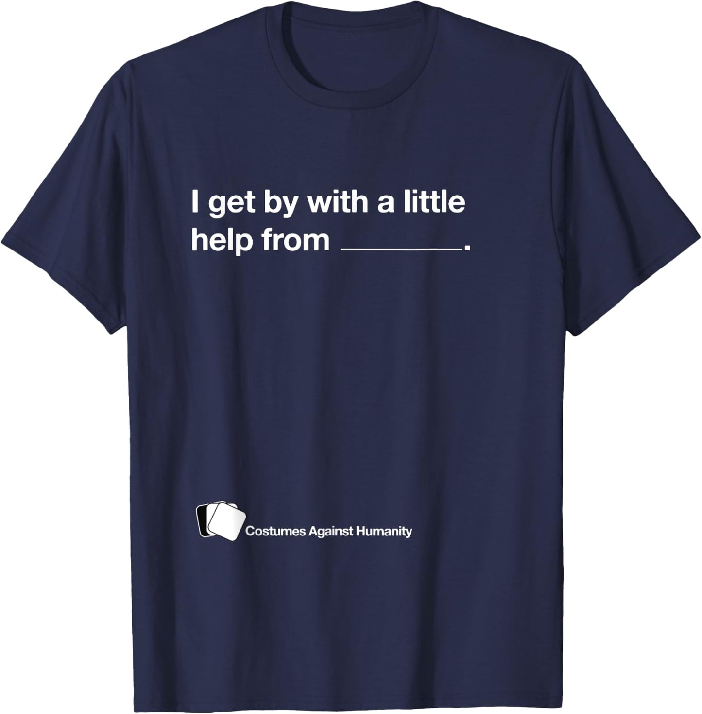 Funny Halloween Against Humanity Group & Couple Costume T-Shirt - T-Shirt | Navy