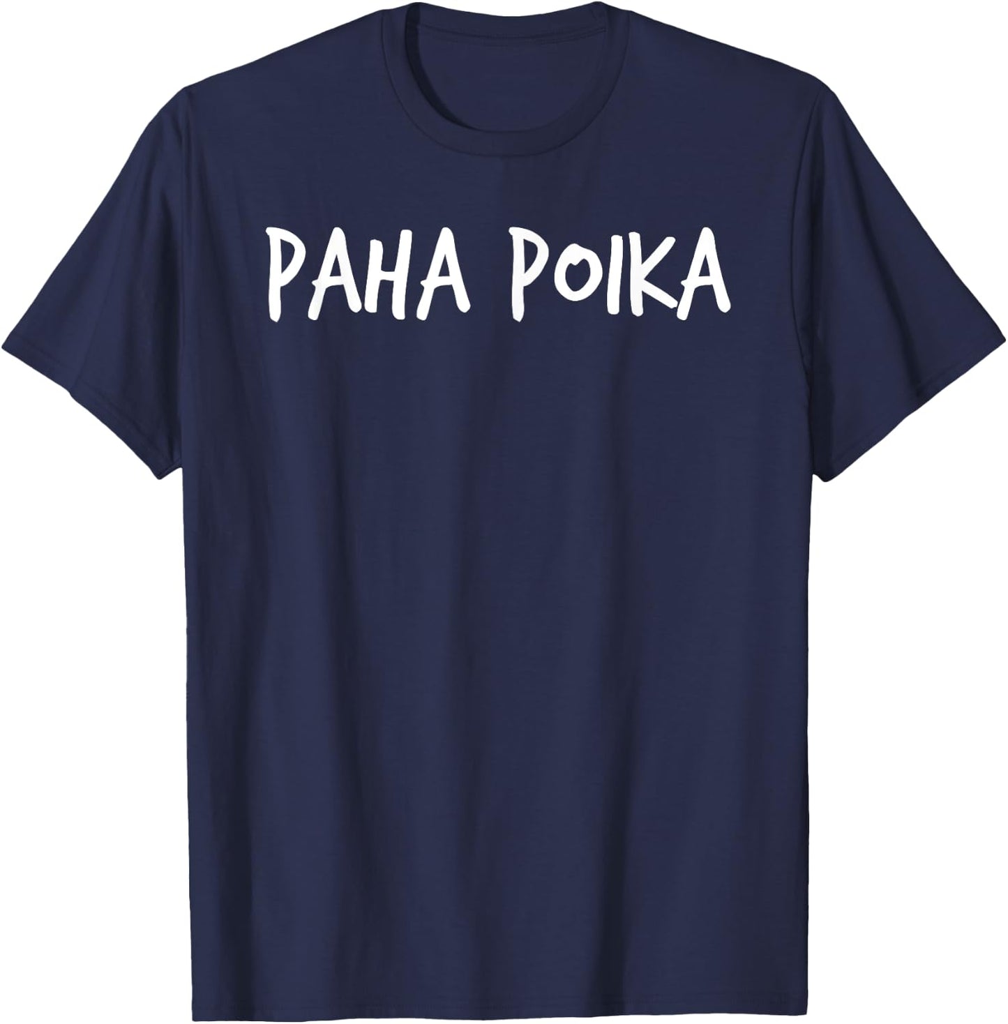Paha Poika Finnish Bad Naughty Boy Funny Novelty T-Shirt - T-Shirt | Navy