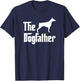 The Dogfather Doberman Silhouette Funny Dog Gift T-Shirt - T-Shirt | Navy