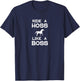 Ride a Hoss Like a Boss T-Shirt - T-Shirt | Navy