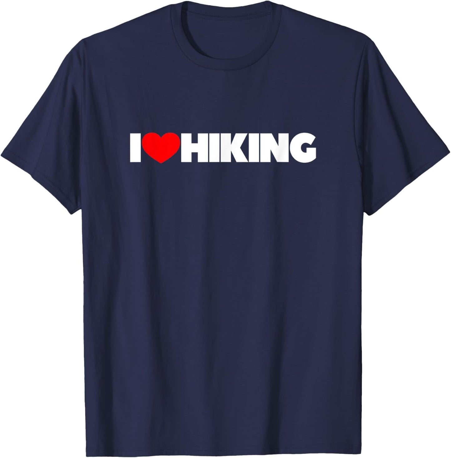 I Love Hiking T-Shirt - T-Shirt | Navy