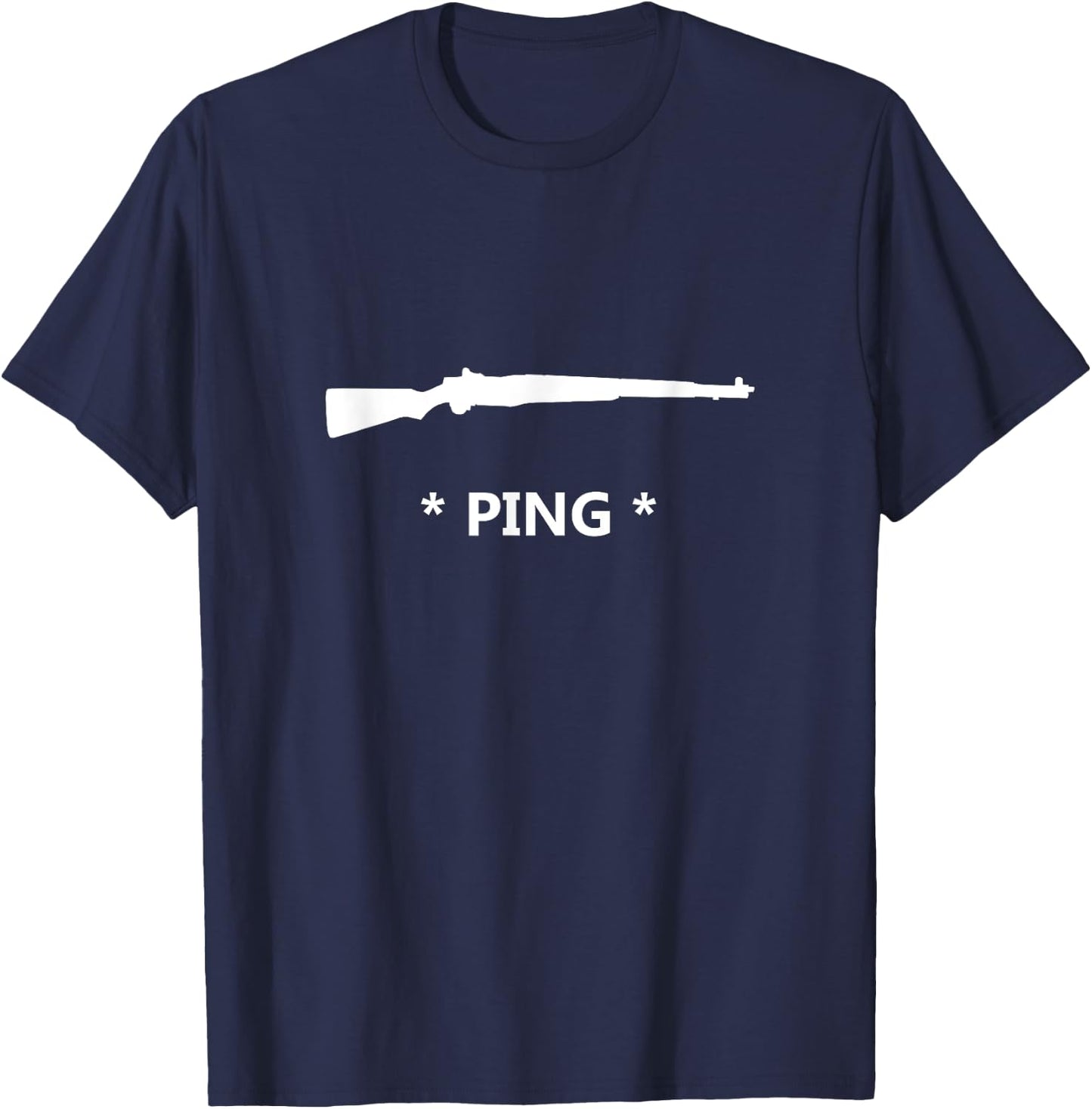 by C M1 Garand Ping - -Adults - Black - X-Small T-Shirt - T-Shirt | Navy