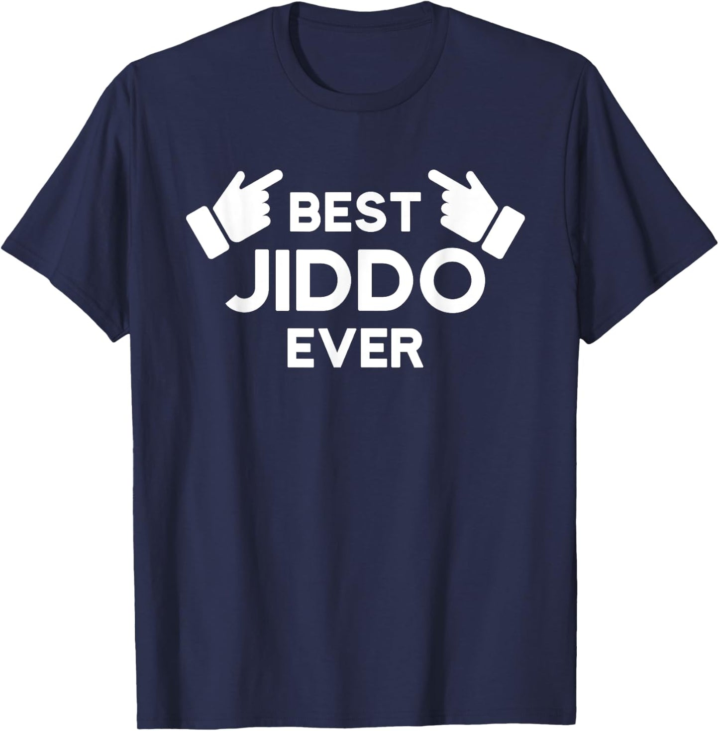 Best Jiddo Ever - #1 World's Jiddo Arab American Grandfather T-Shirt - T-Shirt | Navy
