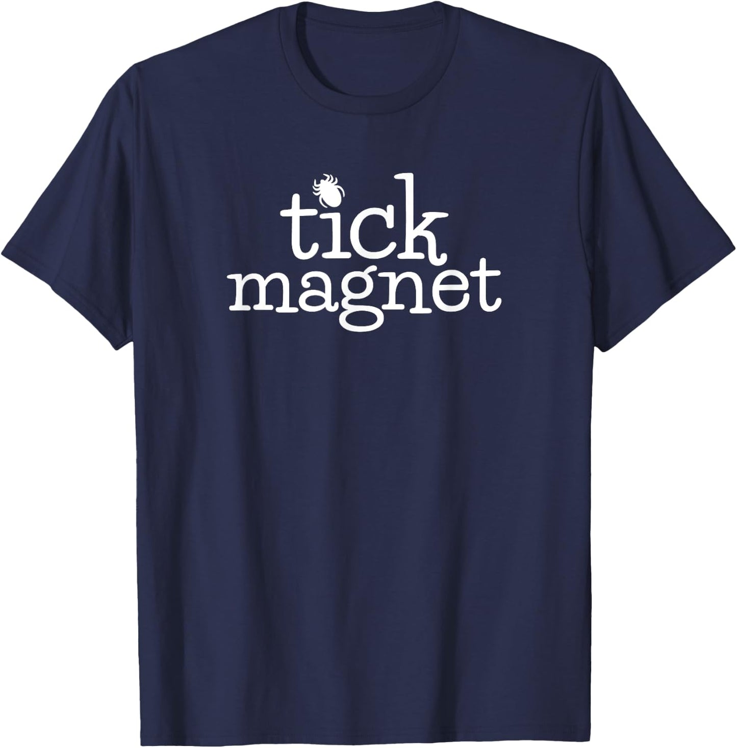 Tick Magnet Fun Summer Novelty T-Shirt - T-Shirt | Navy