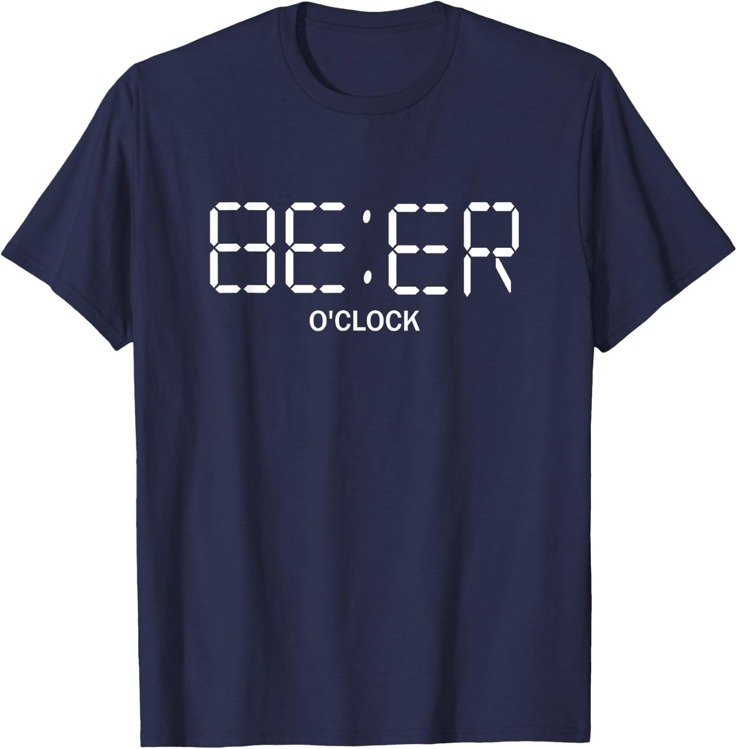 Beer O'Clock Funny Beer T-Shirt - T-Shirt | Navy