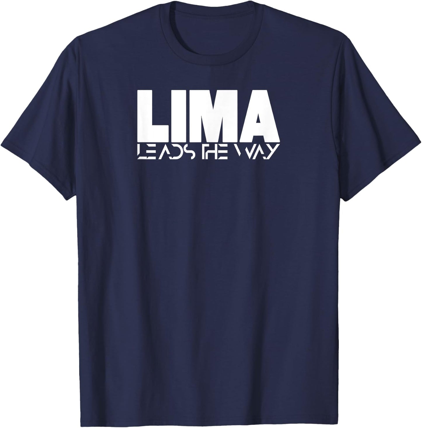 Lima Leads the Way South Carolina Military College T-Shirt - T-Shirt | Navy