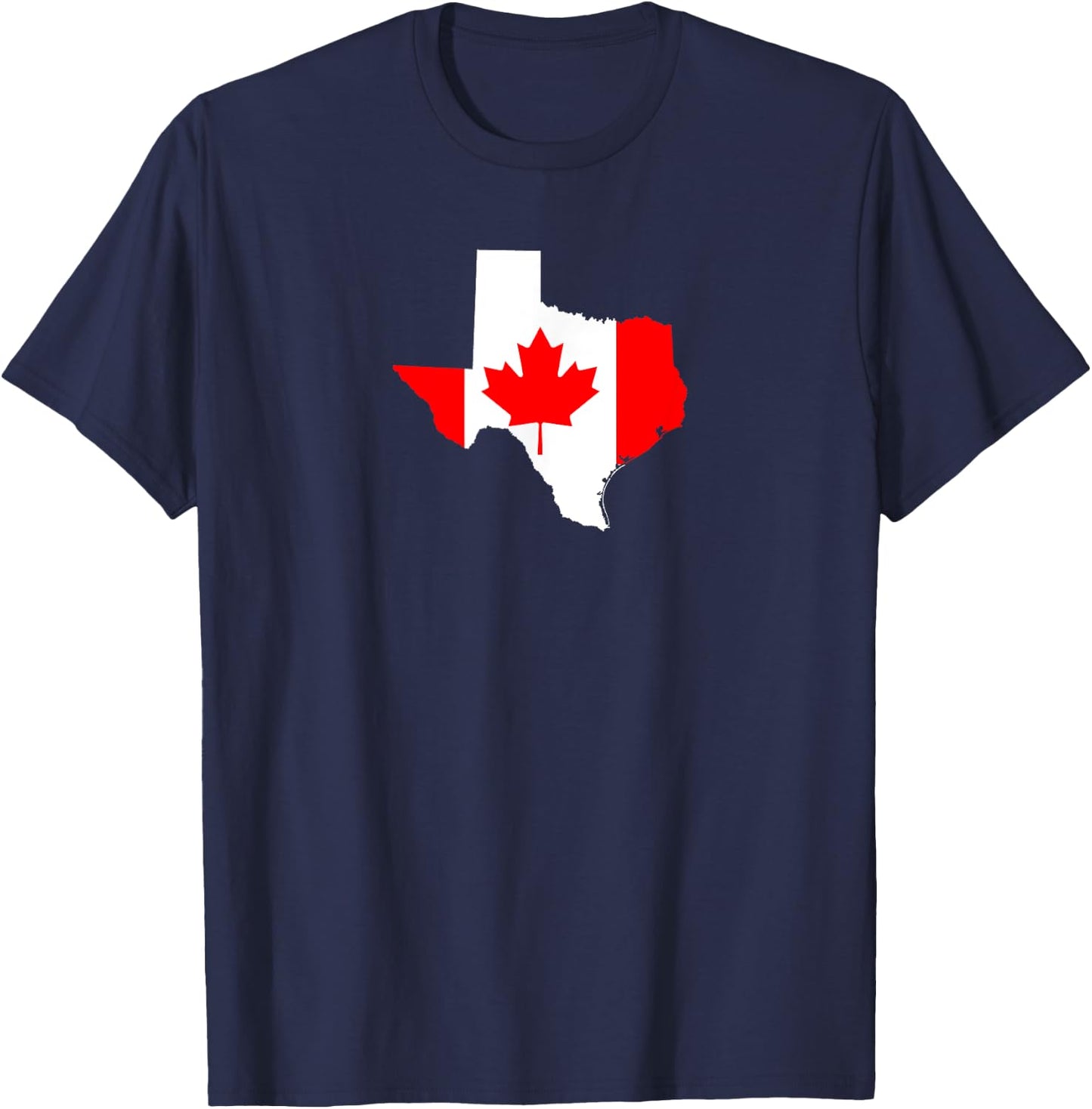 Texas Canada Pride - Texan Canadian Heritage shirt T-Shirt - T-Shirt | Navy
