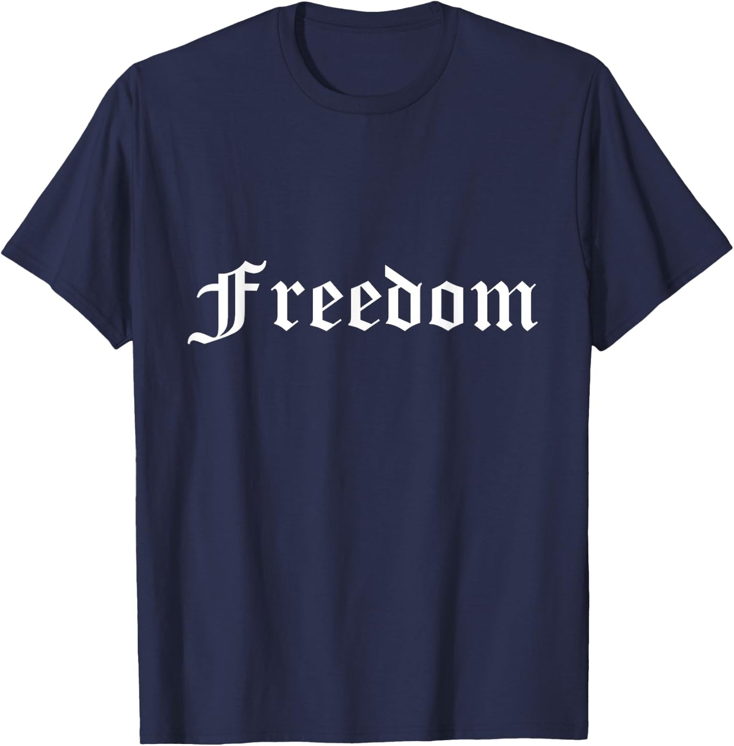 Freedom Pride Medieval Old English T-Shirt - T-Shirt | Navy