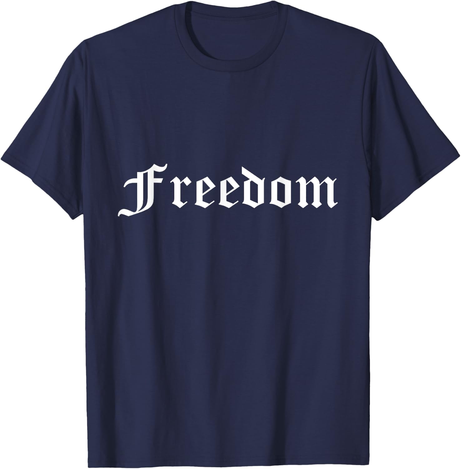 Freedom Pride Medieval Old English T-Shirt - T-Shirt | Navy