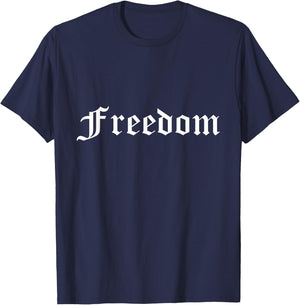 Freedom Pride Medieval Old English T-Shirt - T-Shirt | Navy