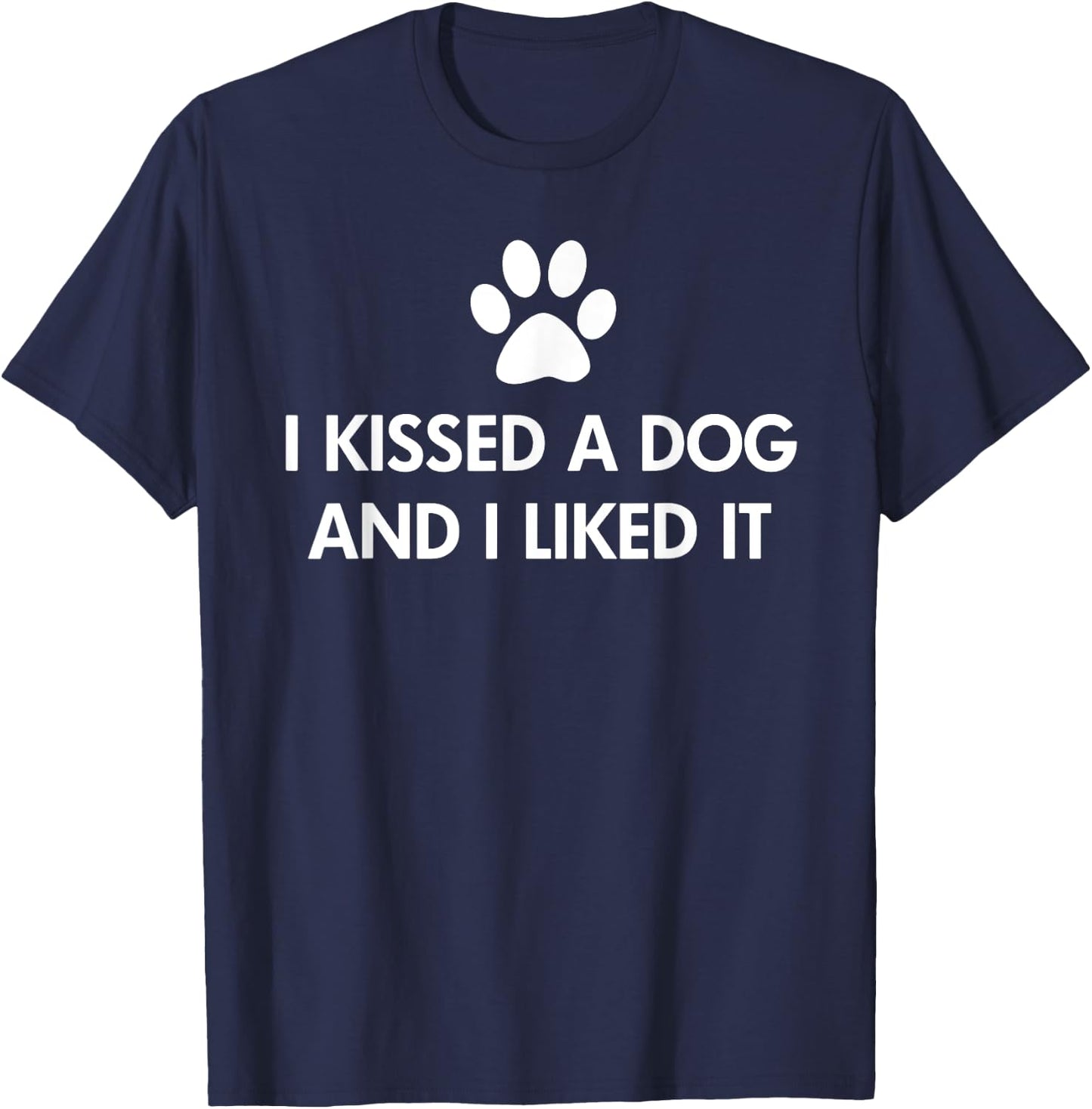 I kissed a dog and I liked it Women Kids T-Shirt - T-Shirt | Navy