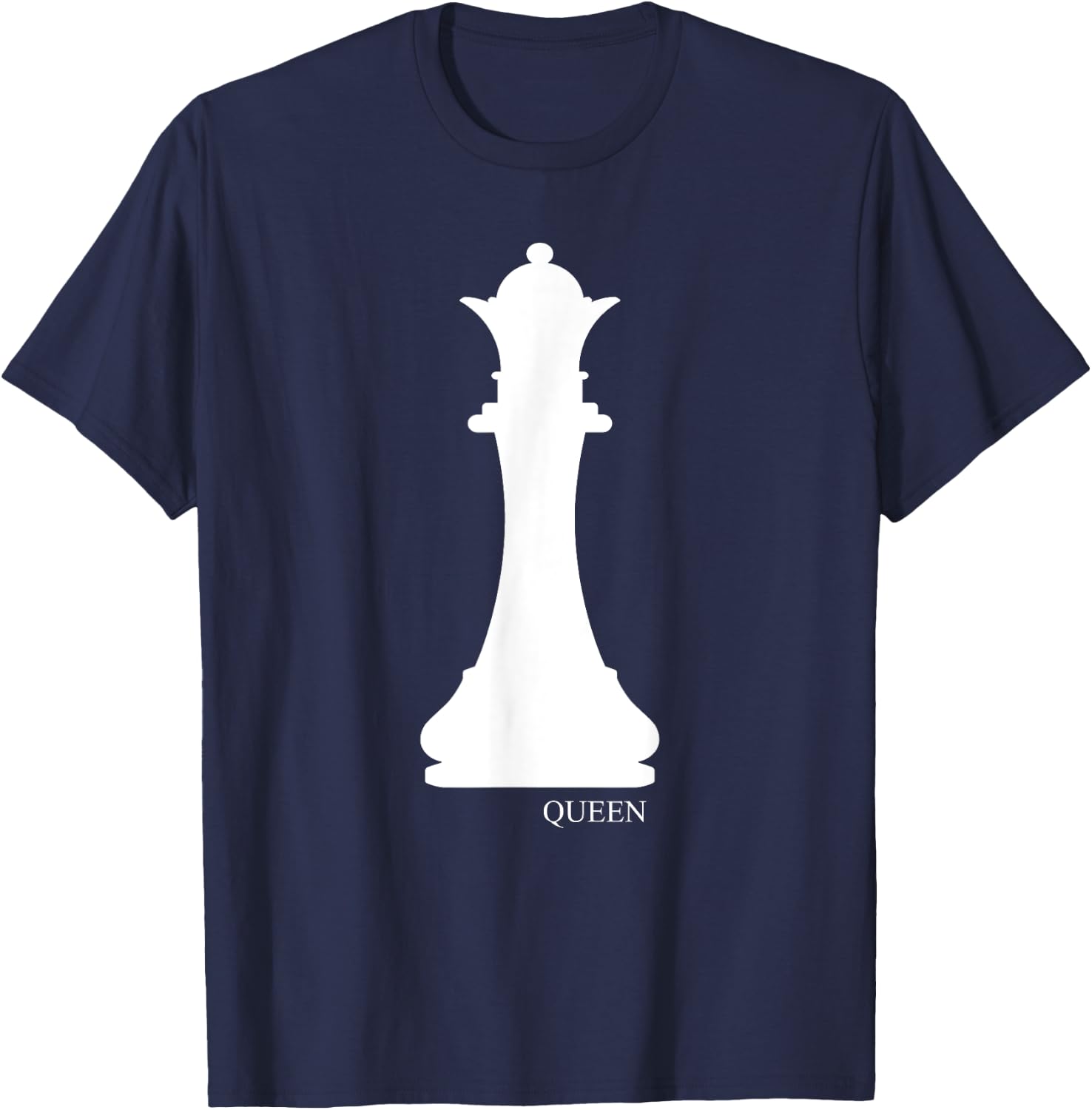 Queen Chess Piece Group Costume Chess Club Chess Board T-Shirt - T-Shirt | Navy
