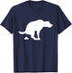 Dog Poop Lover Puppy Funny T-Shirt - T-Shirt | Navy