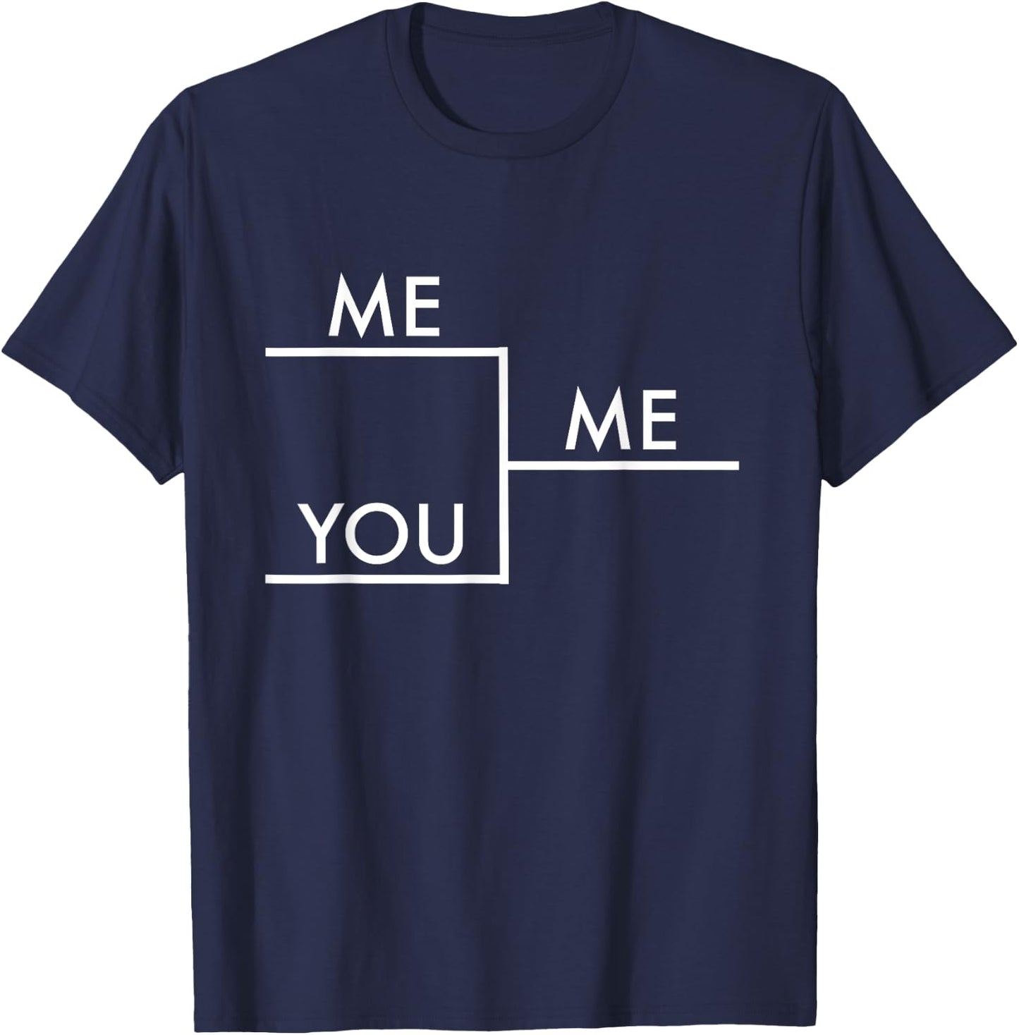 Me Vs. You I Win Funny I'm Better Than You Joke Deluxe T-Shirt - T-Shirt | Navy