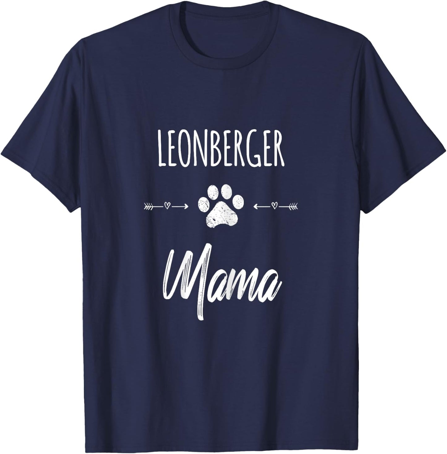 Cute Dog Mom Mama Leonberger Love Pet Puppy Gift Women Kids T-Shirt - T-Shirt | Navy