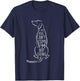 "If My Dog Can't Come I'm Not Going" Cute Dog Lover T-Shirt - T-Shirt | Navy