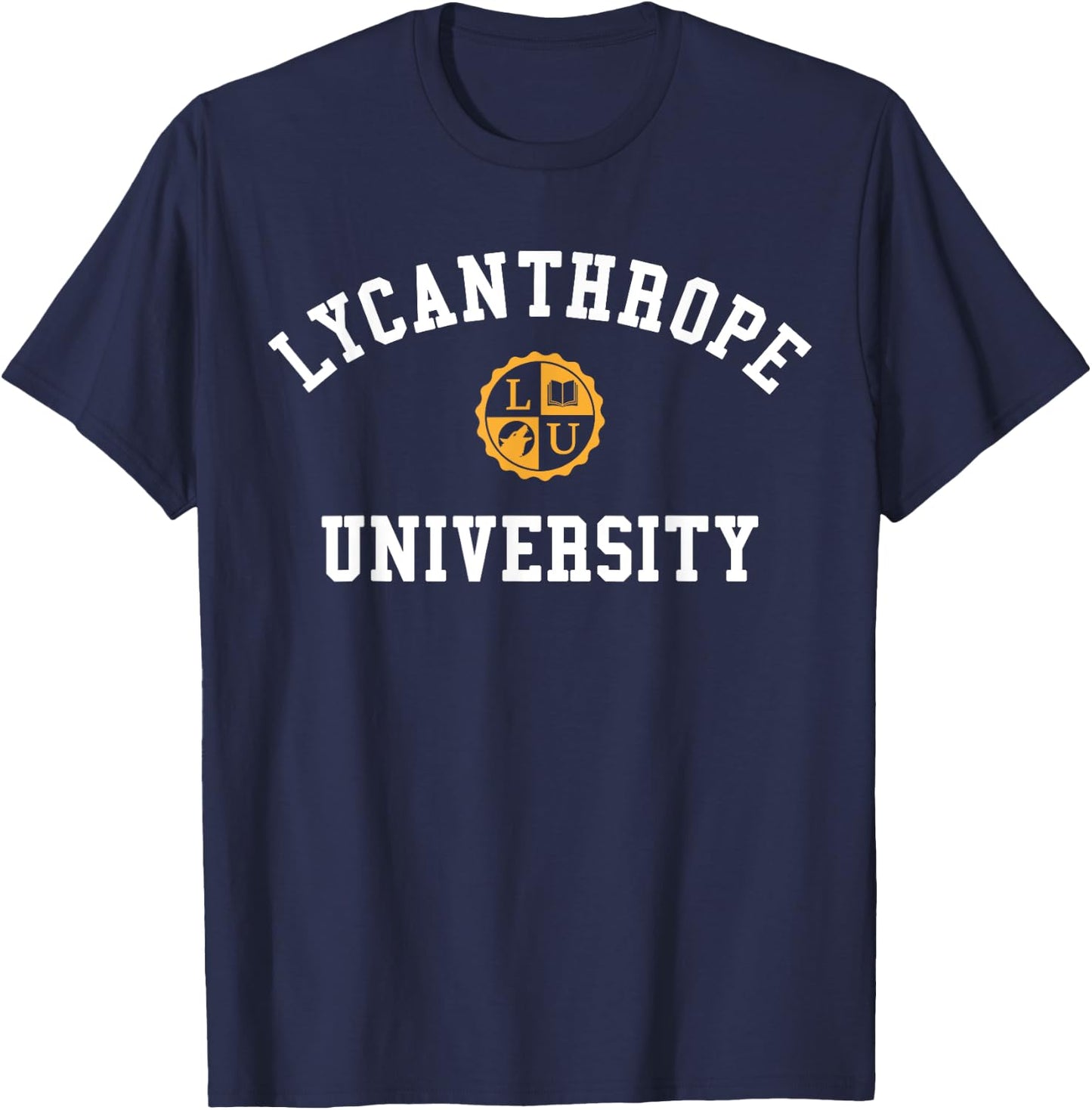 Lycanthrope | Funny Halloween Werewolf Lycan T-Shirt - T-Shirt | Navy