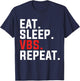 VBS Eat Sleep VBS Repeat Vacation Bible School Jesus Christ T-Shirt - T-Shirt | Navy