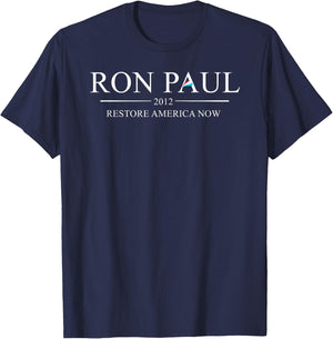 Ron Paul For President 2012 Campaign Logo Blue T Shirt T-Shirt - T-Shirt | Navy