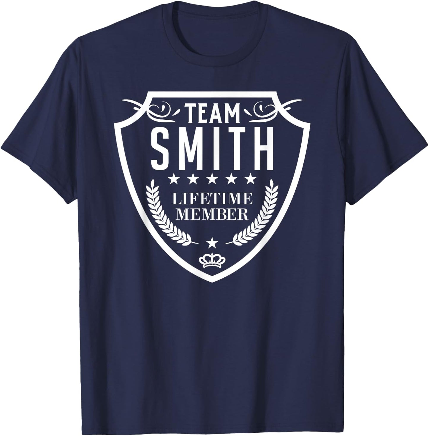 Team Smith Lifetime Member Matching Family Crew Shirt T-Shirt - T-Shirt | Navy