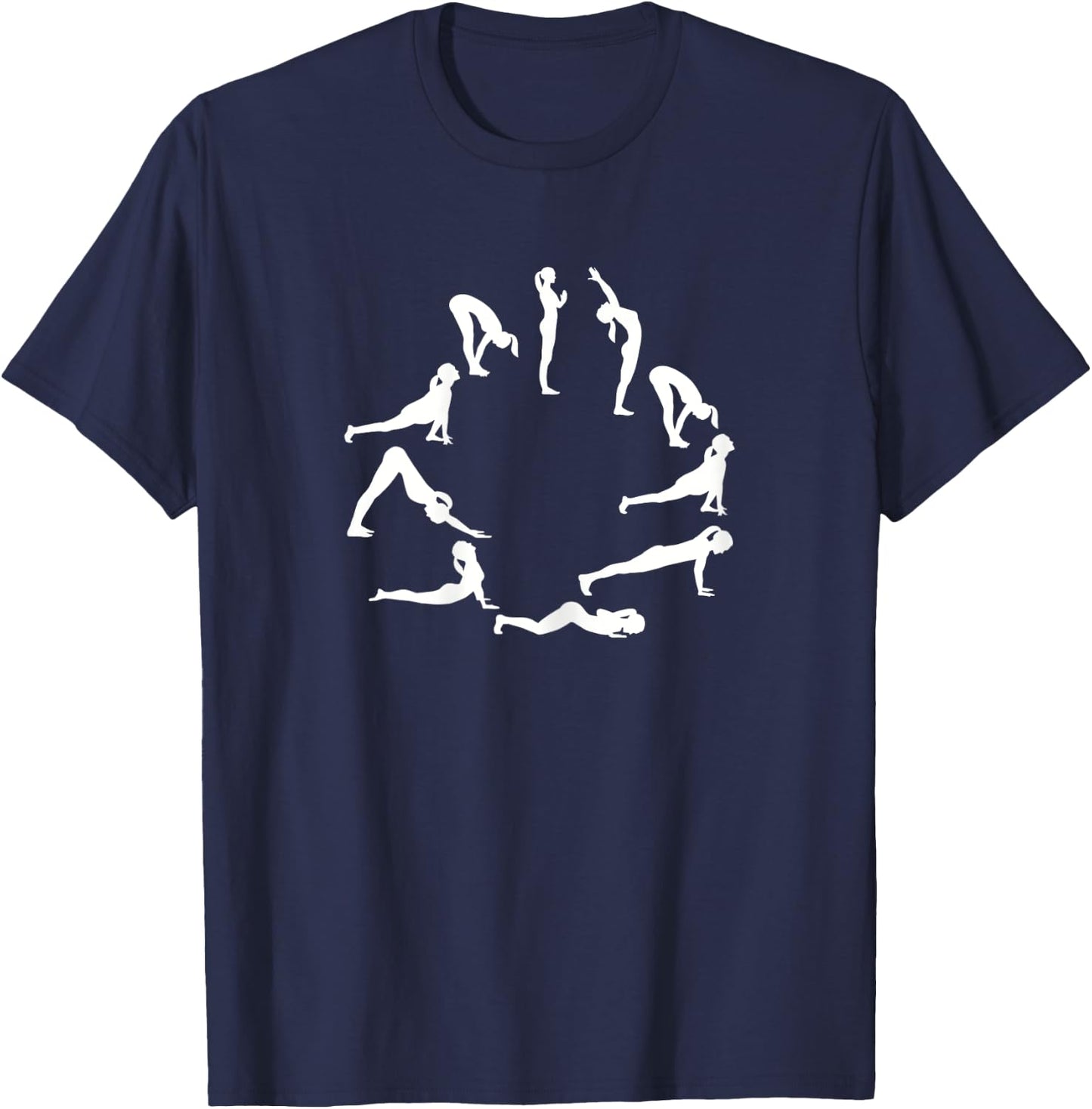 Yoga sun salute T-Shirt - T-Shirt | Navy