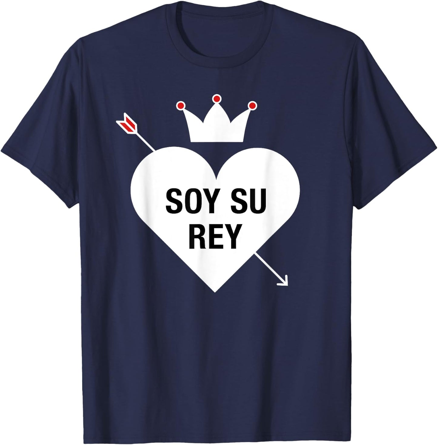 Para Parejas San Valentin Su Soy Rey Shirt T-Shirt - T-Shirt | Navy