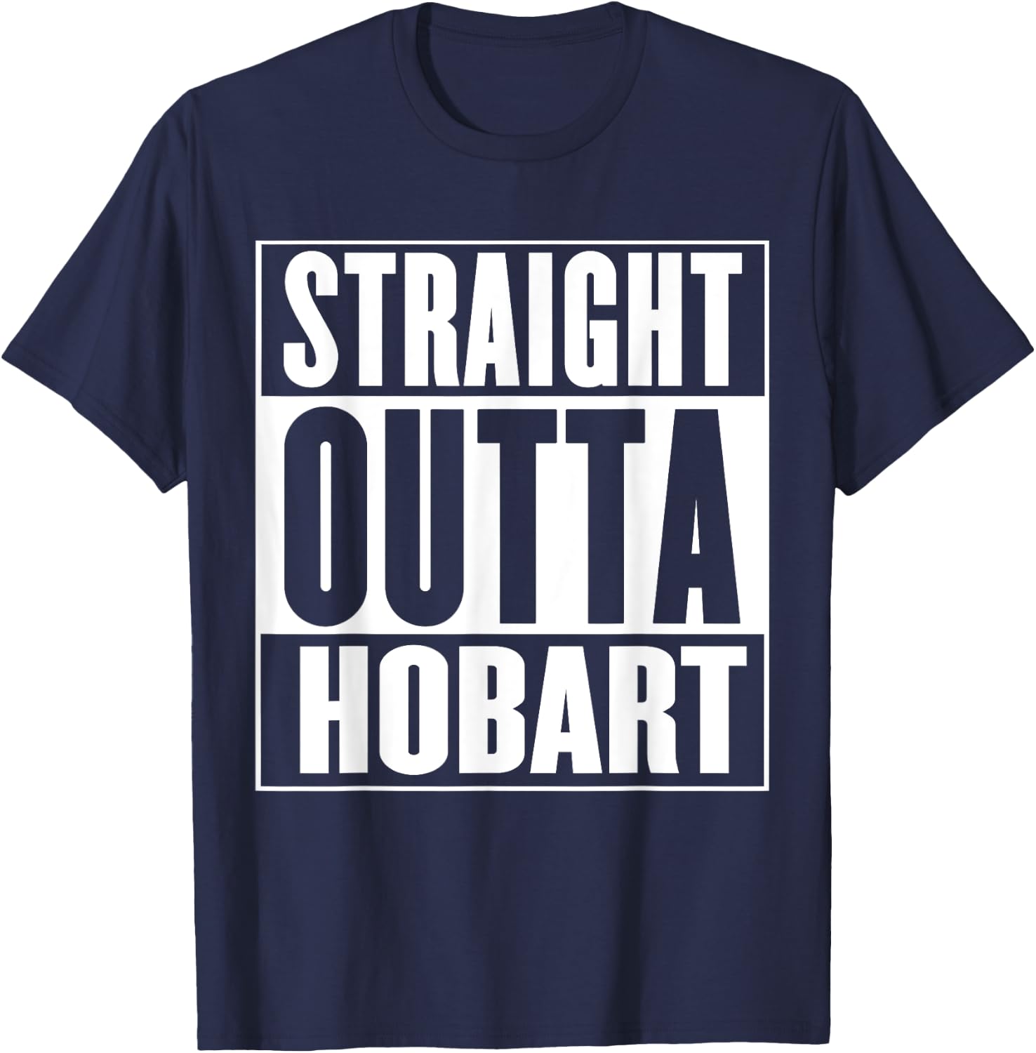Straight Outta Hobart T-Shirt - T-Shirt | Navy