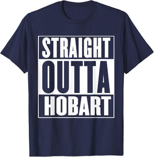 Straight Outta Hobart T-Shirt - T-Shirt | Navy