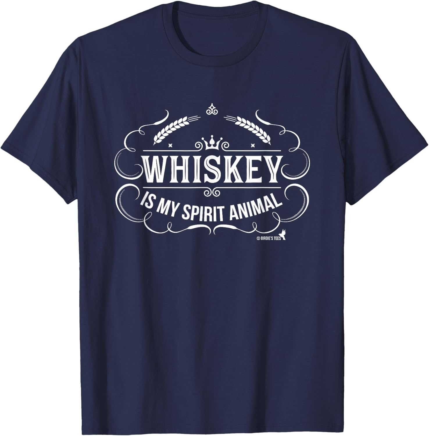 Whiskey is my Spirit Animal T-Shirt - T-Shirt | Navy