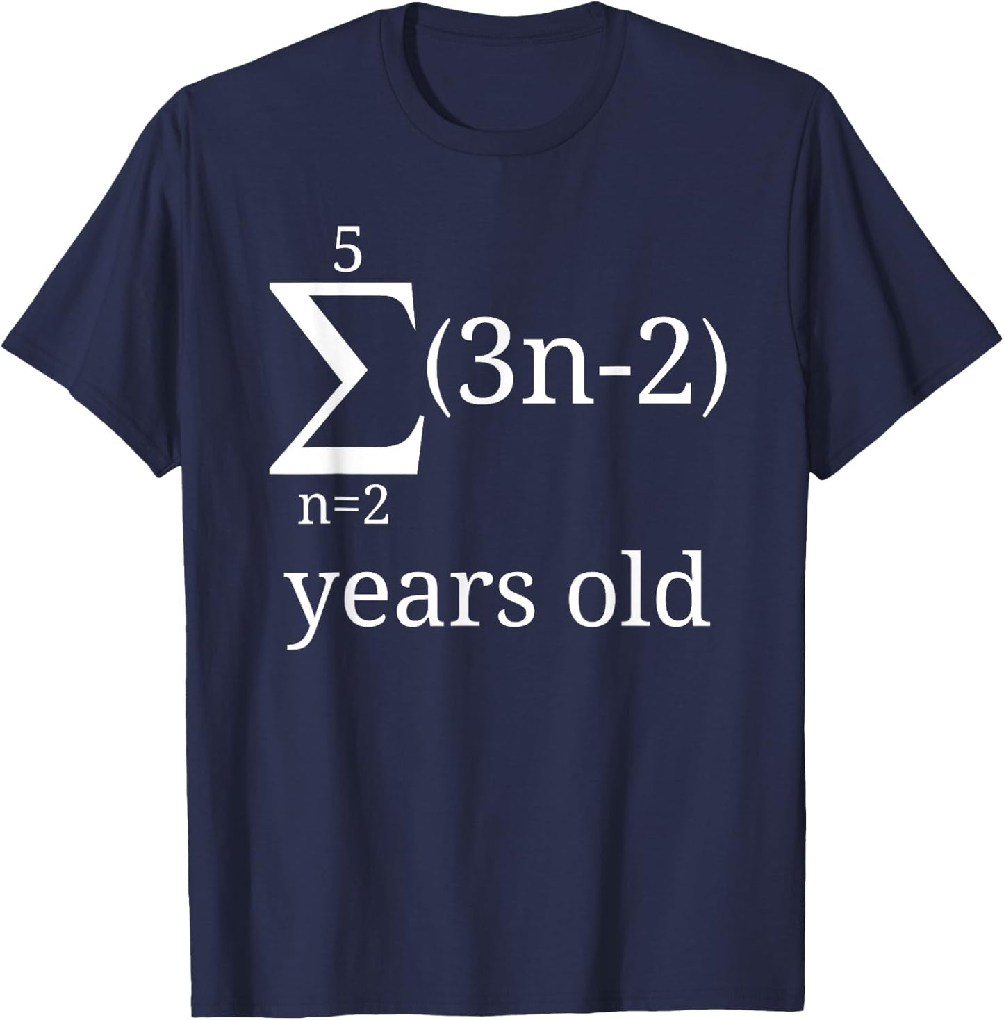 Funny Geeky Math Shirt-34th Birthday 34 Years Old Math Lover T-Shirt - T-Shirt | Navy