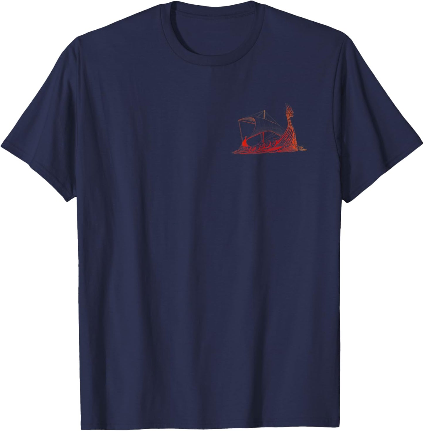Viking World Tour Norse History Masculine Alpha Men Nordic T-Shirt - T-Shirt | Navy