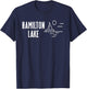 Hamilton Lake Hamilton Indiana Sailboat T-Shirt - T-Shirt | Navy