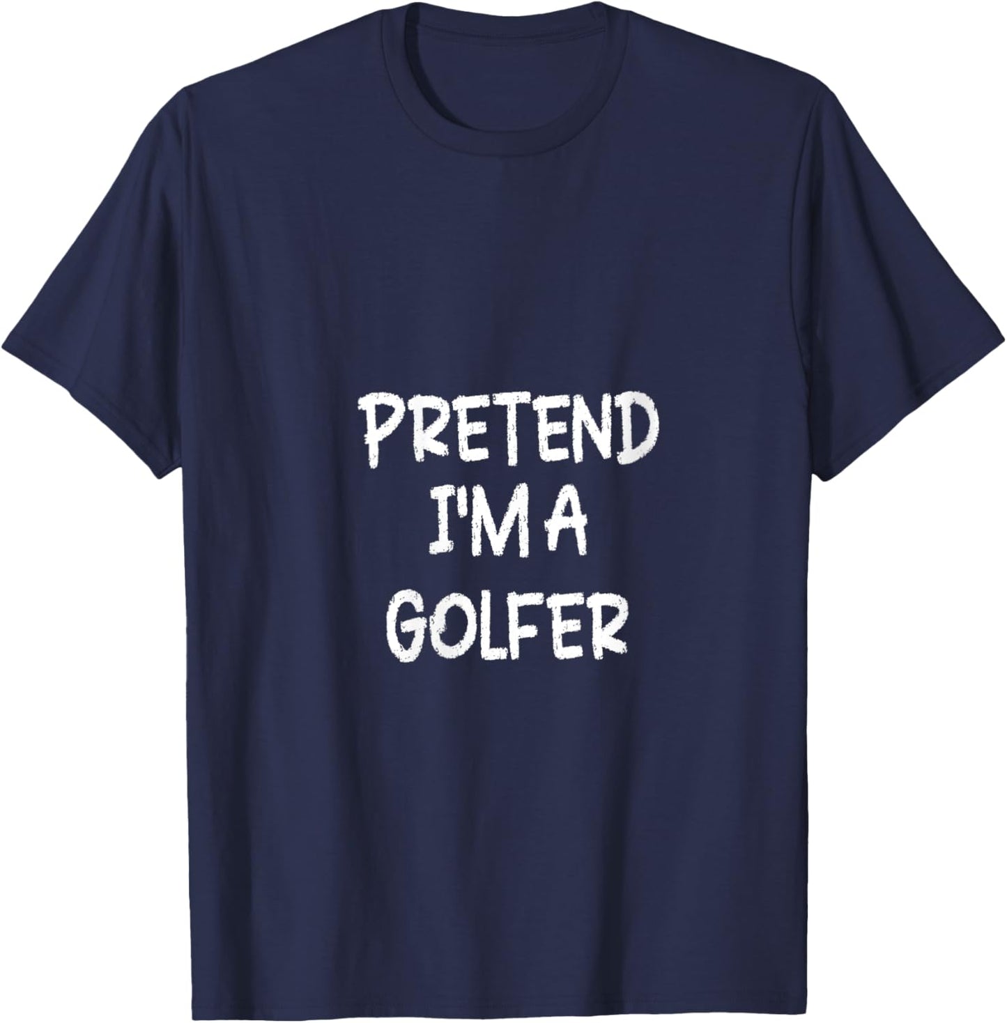 Pretend I'm a Golfer Lazy Last Minute Halloween Costume V-Neck T-Shirt - T-Shirt | Navy