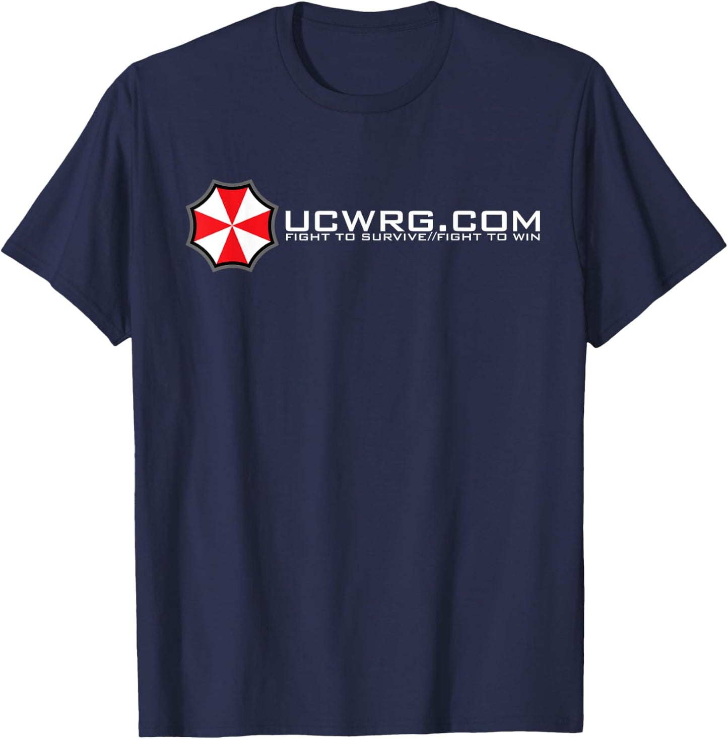 Umbrella Corporation Website , Fight to Survive T-Shirt - T-Shirt | Navy