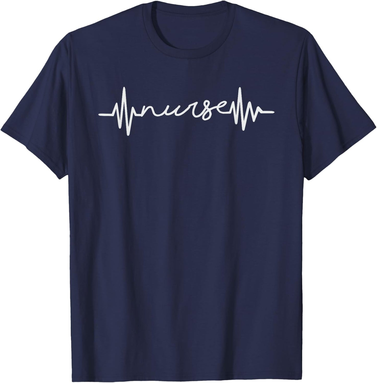 Nurse Heartbeat Nursery Nursring T-Shirt - T-Shirt | Navy